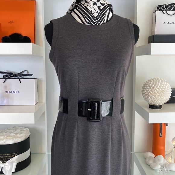 💋 Calvin Klein BELTED DRESS NWOT - Picture 3 of 12